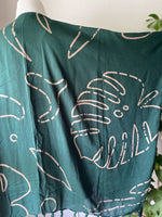 Load image into Gallery viewer, Monstera Kimono in Forest Green
