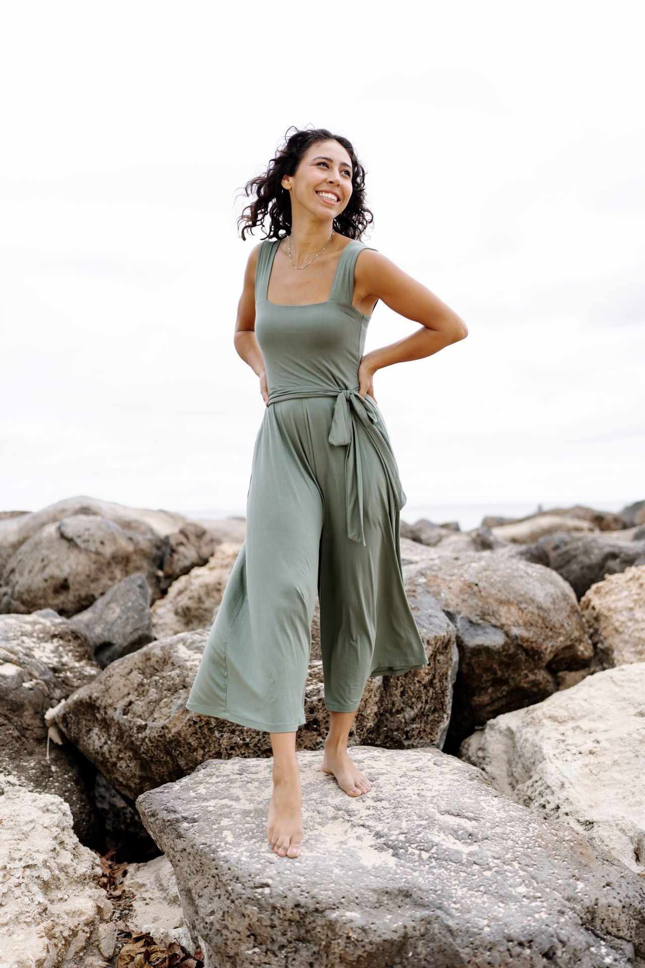 Makani Jumpsuit in Olive